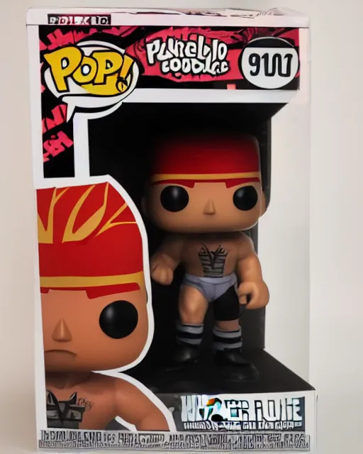 Image similar to Wrestler Funko Pop. Photographic, photography