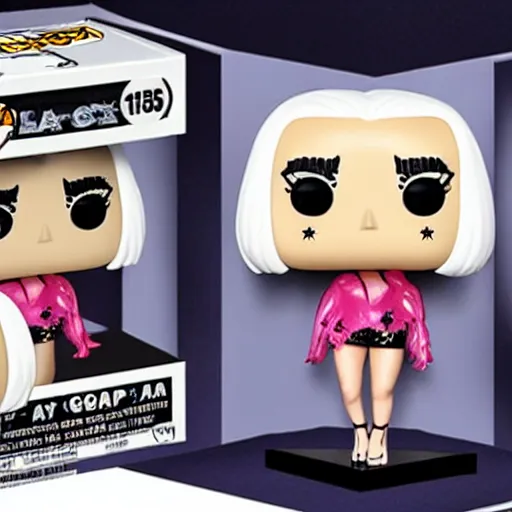 Image similar to lady gaga as a pop vinyl