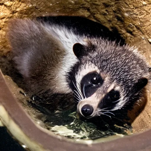 Image similar to photo of newly discovered mysterious deep sea raccoon in the marianas trench