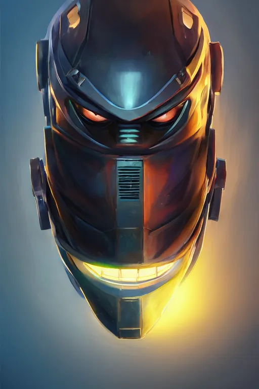 Image similar to epic mask helmet robot ninja portrait stylized as fornite style game design fanart by concept artist gervasio canda, behance hd by jesper ejsing, by rhads, makoto shinkai and lois van baarle, ilya kuvshinov, rossdraws global illumination radiating a glowing aura global illumination ray tracing hdr render in unreal engine 5