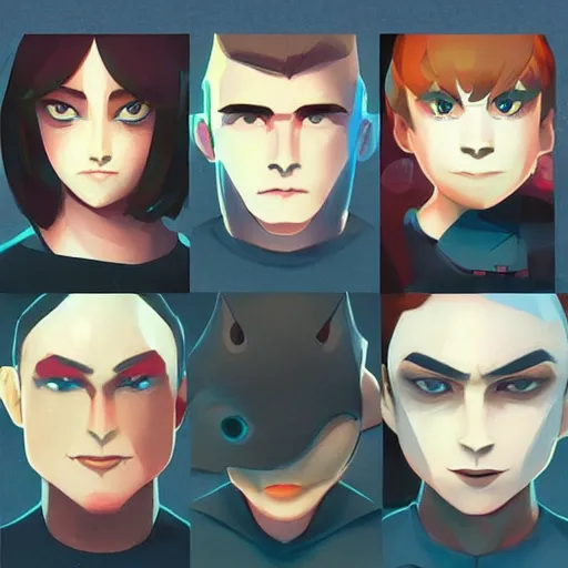 Image similar to face icon stylized minimalist nintendo 3 ds, loftis, cory behance hd by jesper ejsing, by rhads, makoto shinkai and lois van baarle, ilya kuvshinov, rossdraws global illumination