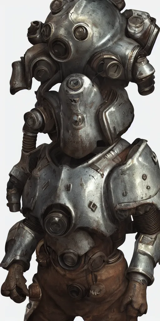 Prompt: fallout concept art armor render ultra unreal engine 5