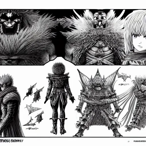 Prompt: berserk highly detailed in graphic