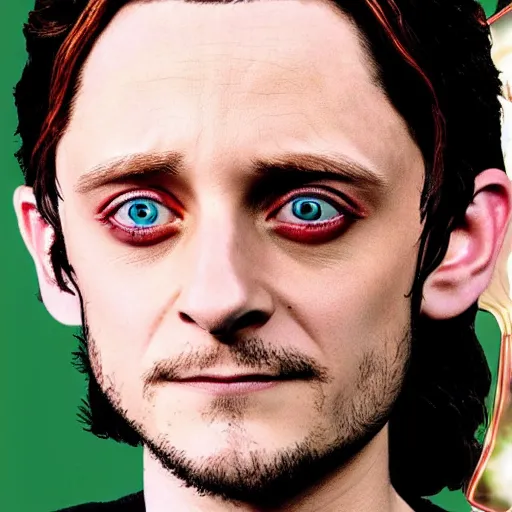 Prompt: Elijah wood as Loki