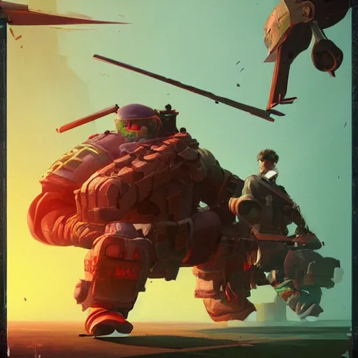 Image similar to The last Battle, game poster printed on playstation 2 video game box , Artwork by Sergey Kolesov, cinematic composition