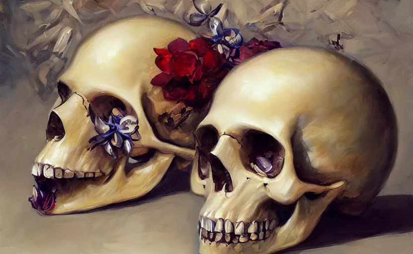 Image similar to Alchemy seashell Skull. By Konstantin Razumov, highly detailded