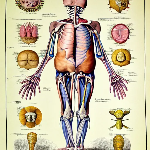 Image similar to anatomical diagram of kirby, by maria sibylla merian