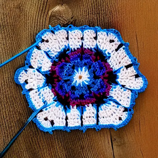 Image similar to wildfire crochet