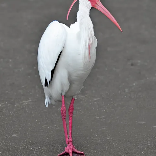 Image similar to cyberpunk white ibis