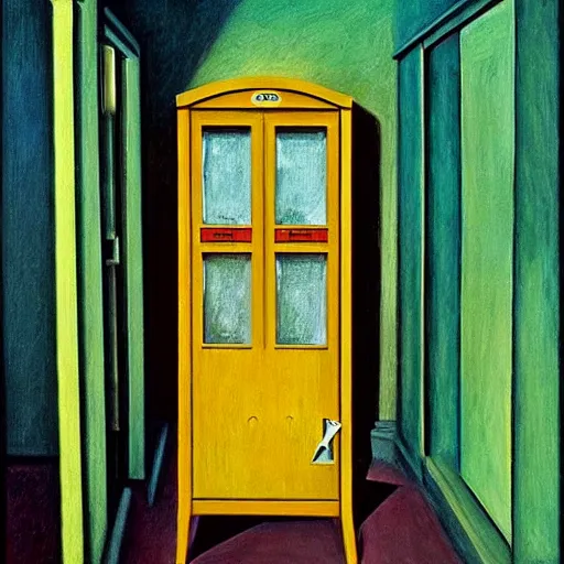 Image similar to davey jones'locker, grant wood, pj crook, edward hopper, oil on canvas