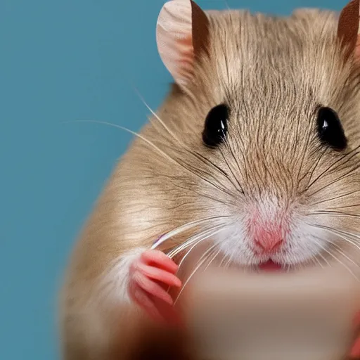 Prompt: a mugshot of a hamster. photograph. portrait.