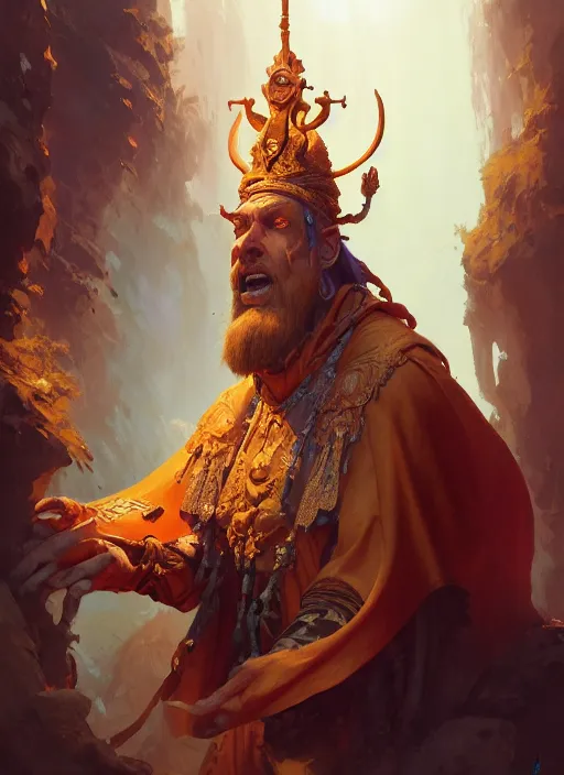 Prompt: high priest of mechan, subsurface scattering, by jesper ejsing, justin gerard, tomasz alen kopera, cgsociety and fenghua zhong, highly detailed, rim light, cinematic lighting, illustration, art, octane render, very coherent, cinematic, hyper realism, high detail, octane render, 8 k