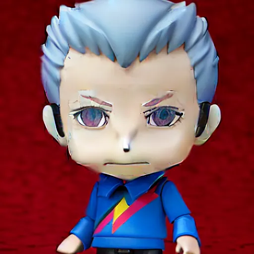 Image similar to a david bowie nendoroid, product shot