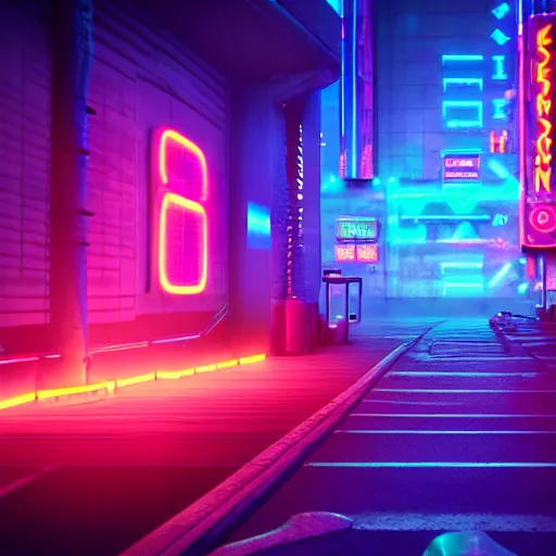 Image similar to shaman cyberpunk, shaman totems, shaman symbols, shaman architecture, neon billboards, neon lights, photorealistic, vfx, elegant, ultra sharp lines, 4 k, unreal engine 5, octane render, extreme contrast