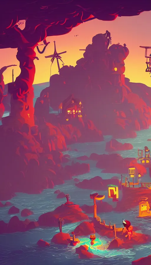 Image similar to the secret of monkey island, sharp focus, james gilleard, cinematic, game art, extremely detailed digital painting, print