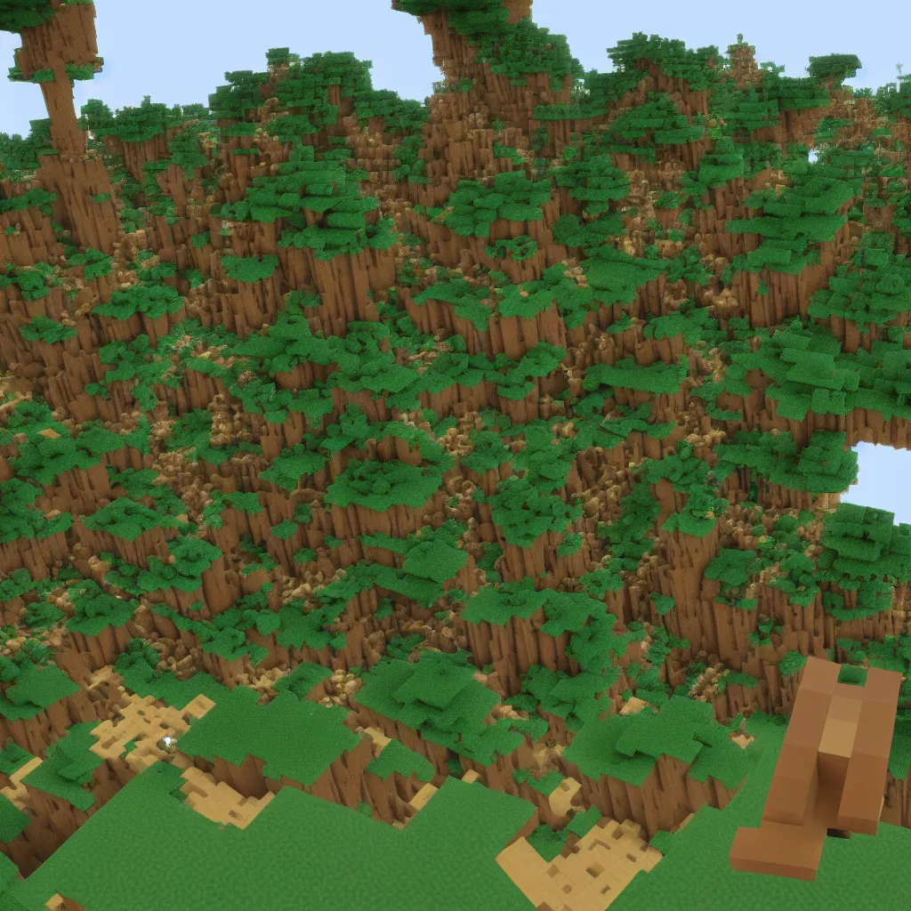 Prompt: ! dream the farlands in minecraft