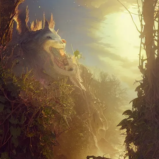Image similar to Hyper realistic detailed portrait of Kat Dennings, Stephen Bliss, unreal engine, fantasy art by Greg Rutkowski, Loish, Rhads, ferdinand knab, Makoto Shinkai and Lois van baarle, ilya kuvshinov, rossdraws, Tom Bagshaw, alphonse mucha, global illumination, radiant light, detailed and intricate environment, highly detailed, award winning art