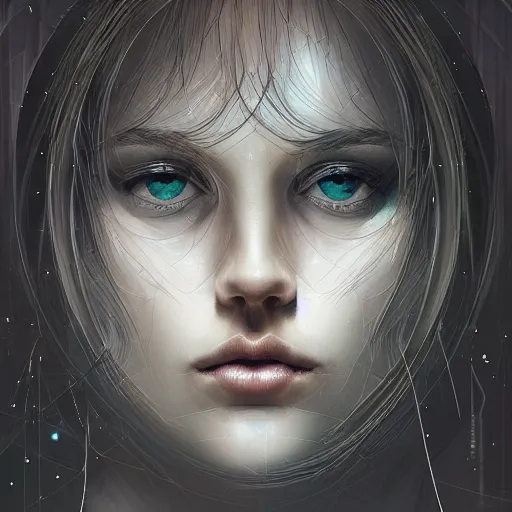 Prompt: The face of the Designer of the Universe, portrait, beautiful digital art, artstation, deviantart, intricate, mysterious, mix of light and darkness, soft