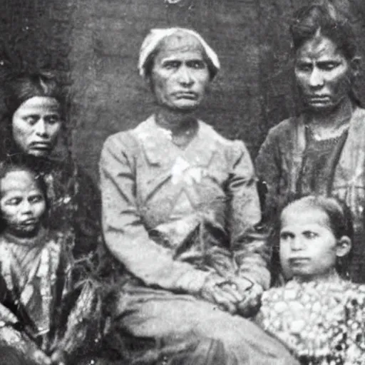 Image similar to photograph of woman sold her children for nft,