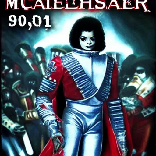 Image similar to thriller - era michael jackson as a space marine in the warhammer 4 0 k universe