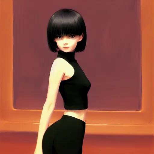 Image similar to ilya kuvshinov