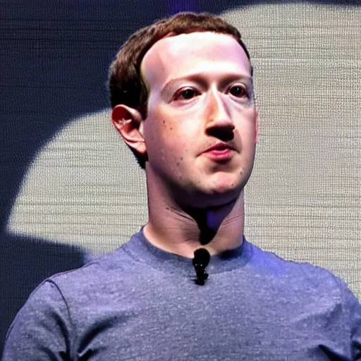 Image similar to mark zuckerberg drinking chinese tea with a banner in the background privacy please