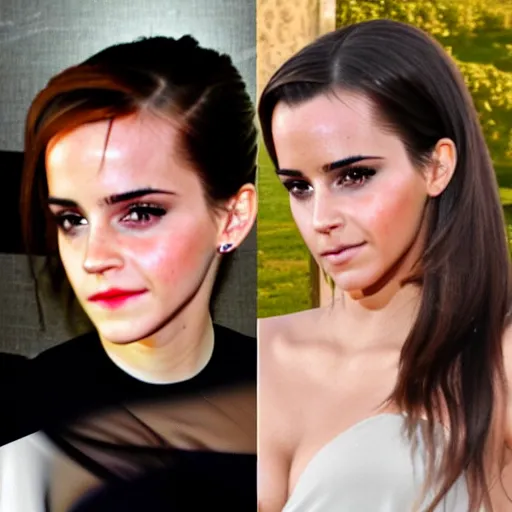 Image similar to emma watson mixed with kim kardashian