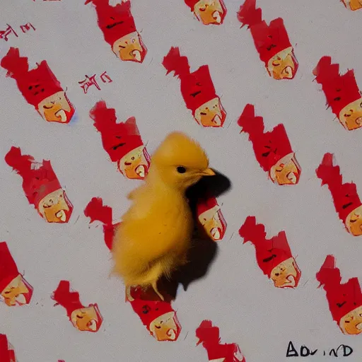 Image similar to a communist baby chick