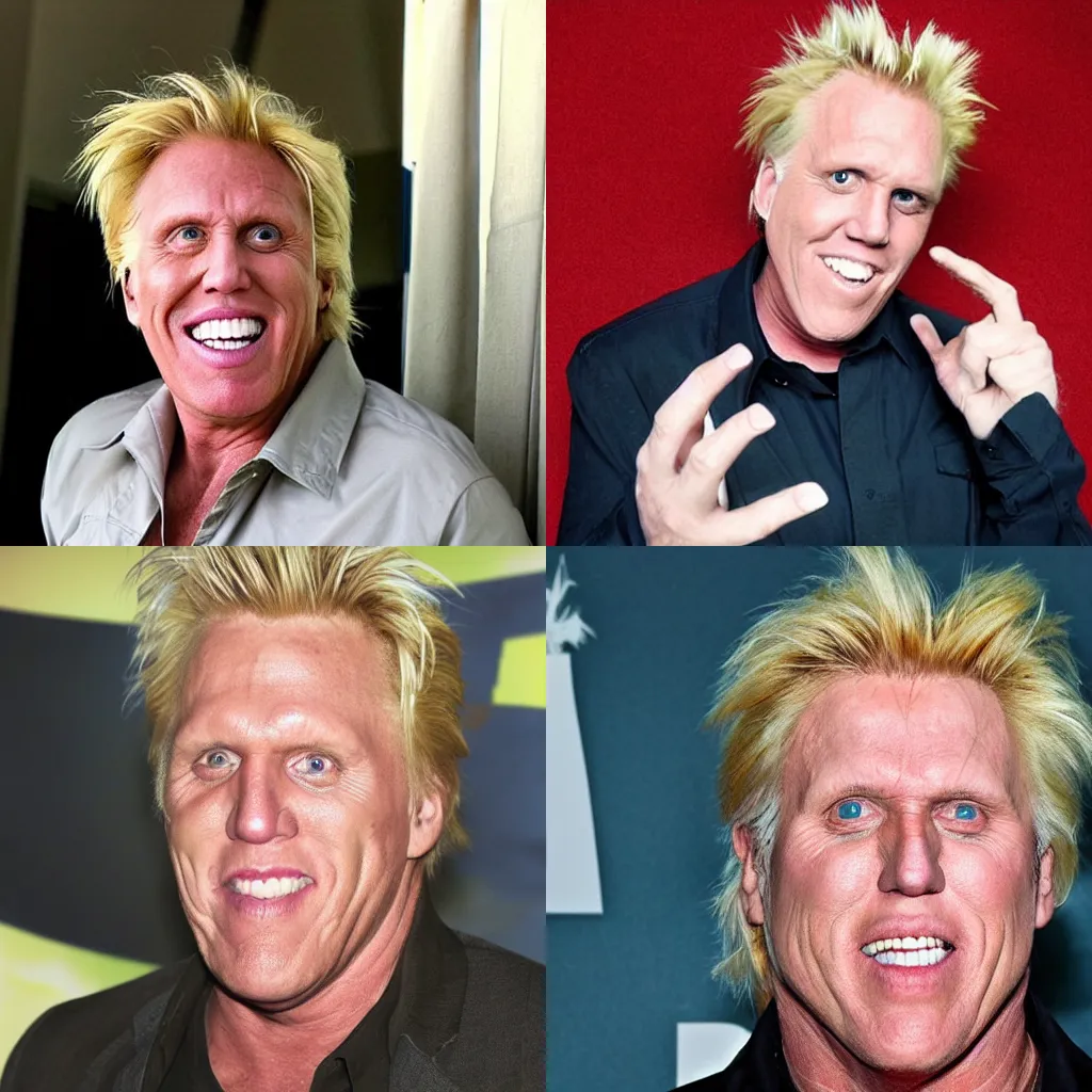 Prompt: gary busey, anime