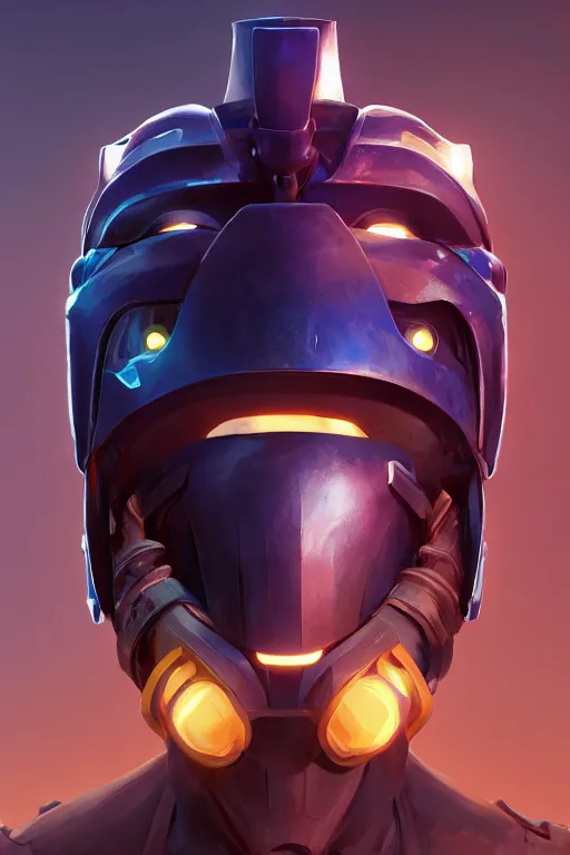 Image similar to epic mask helmet robot ninja portrait stylized as fornite style game design fanart by concept artist gervasio canda, behance hd by jesper ejsing, by rhads, makoto shinkai and lois van baarle, ilya kuvshinov, rossdraws global illumination radiating a glowing aura global illumination ray tracing hdr render in unreal engine 5