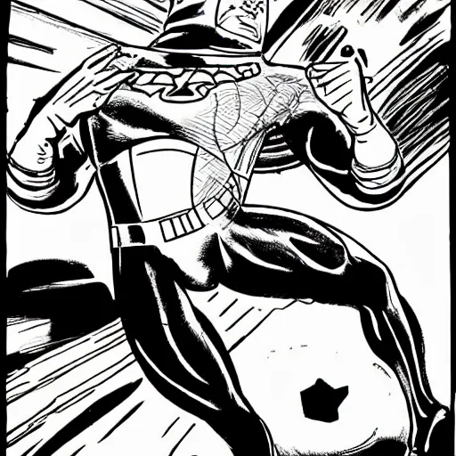 Image similar to kirby krackle emanating from marvel sliver surfer body, by jack kirby, inked by joe sinnott, wally wood, black and white only, asymmetrical, organic ink drawing