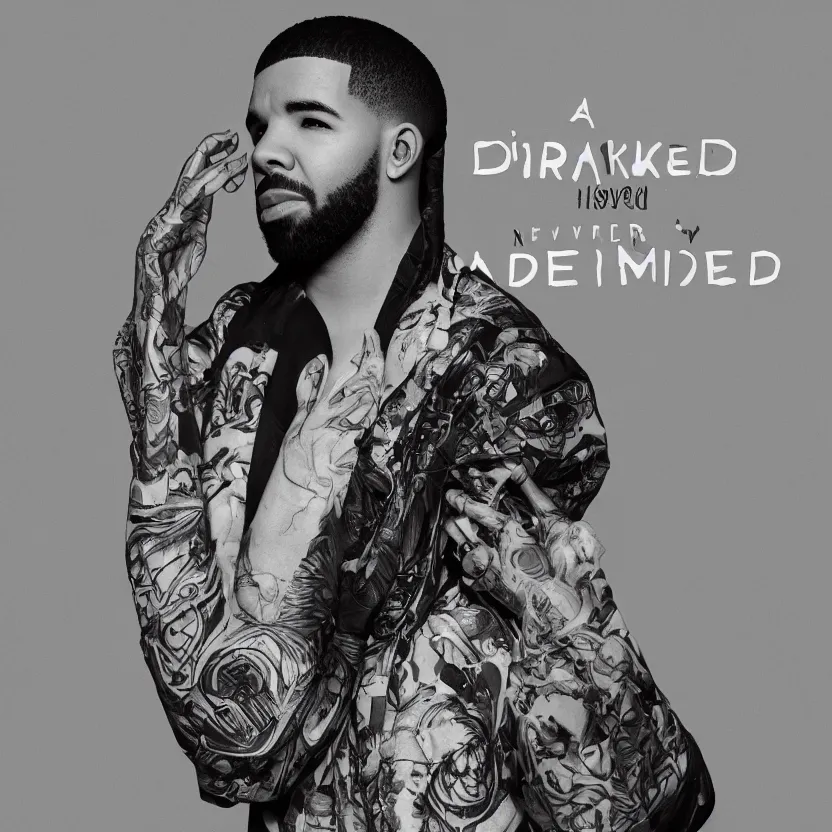 Image similar to an album cover for drake's album honestly nevermind, 4 k, award winning, super high quality