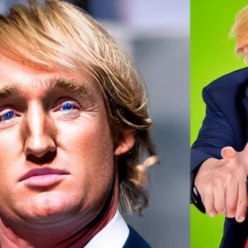 Image similar to owen wilson as Donald Trump