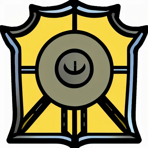 Prompt: software icon of an armor