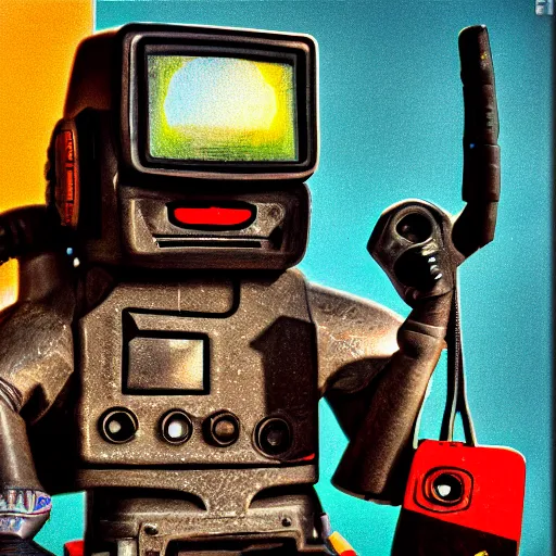 Prompt: anthropomorphic zx spectrum realistic 3 5 mm cinematic hdr