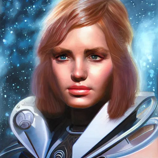 Prompt: portrait from Perry Rhodan, artstation