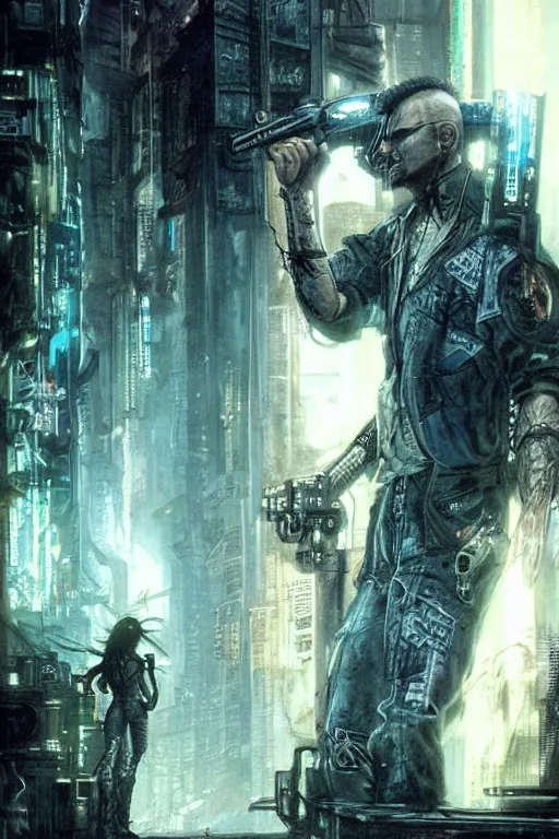 Prompt: cyberpunk 2 0 7 7, painted by luis royo