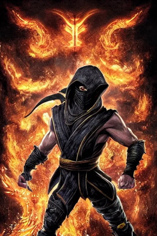 Image similar to scorpion from mortal kombat