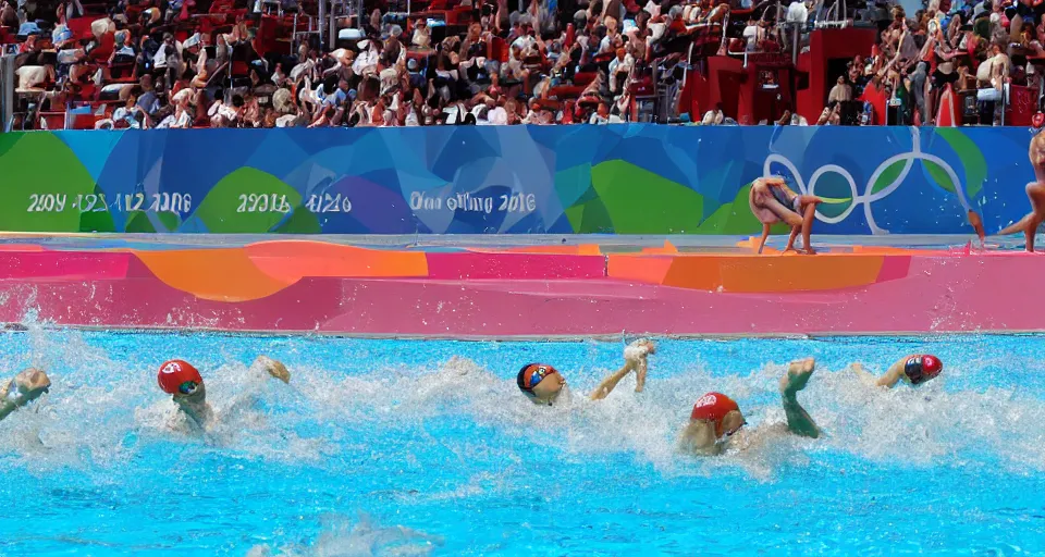 Image similar to olympic swimming in sand