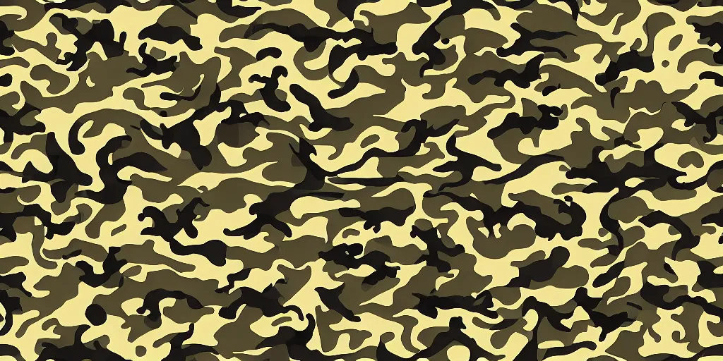 Prompt: seamless detailed camo pattern with western dragon, artstation