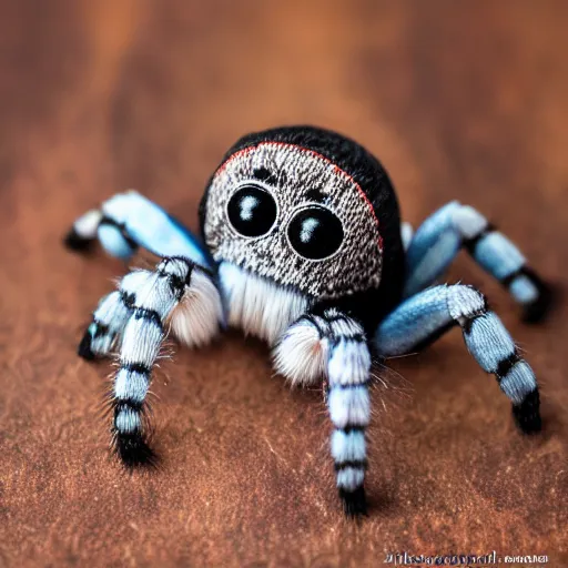 Image similar to jumping spider beanie baby