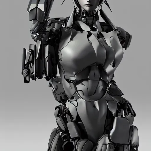 Image similar to mechanical woman bust, by vitaly bulgarov, by yoji shinkawa, by joss nizzi, by shoji kawamori, metal gear solid, zone of the enders, mecha, transformers cinematic universe, deviantart, artstation, render, unreal engine