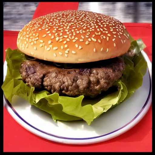 Prompt: cheeseburger, hd