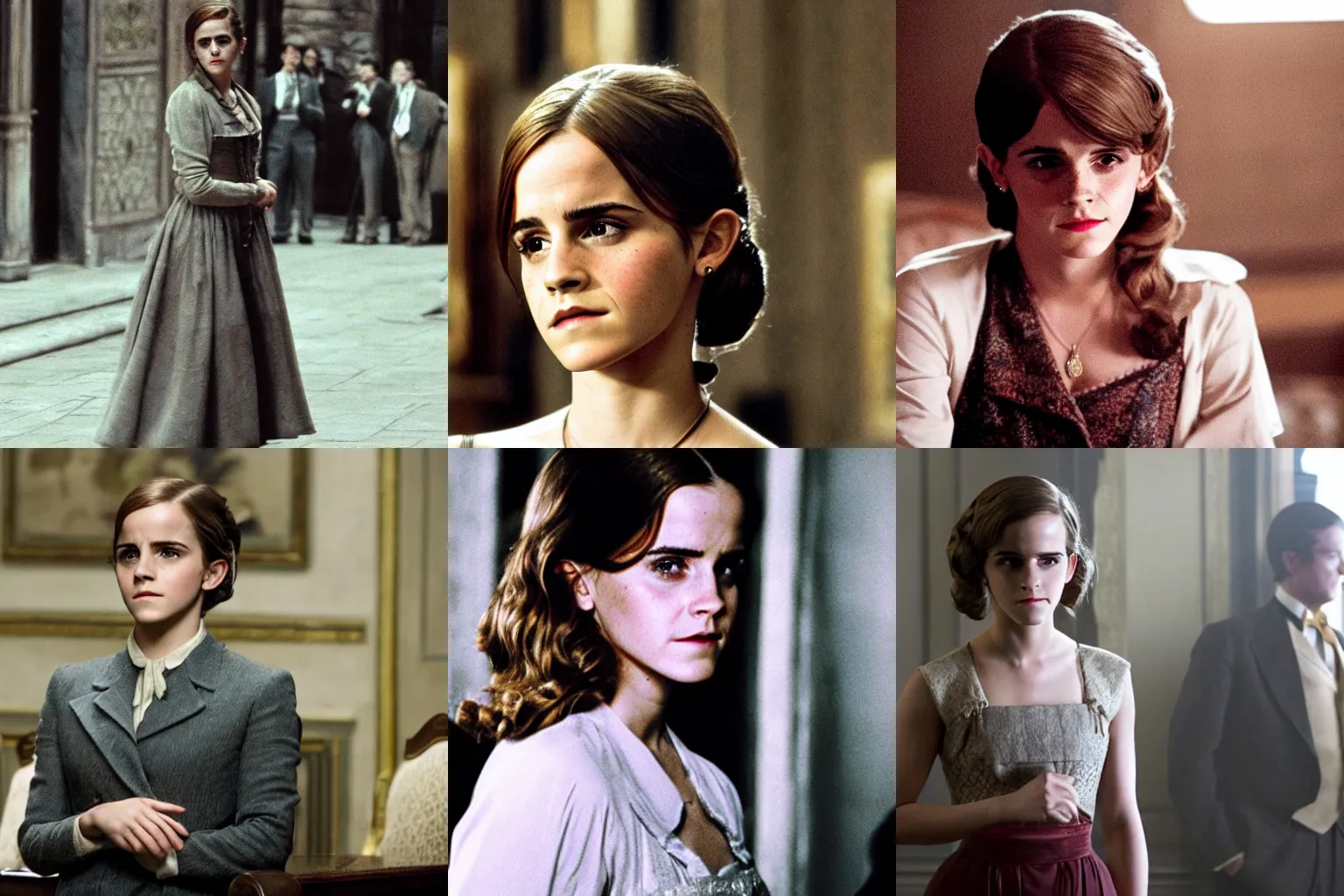 Prompt: Movie still of Emma Watson in The Godfather