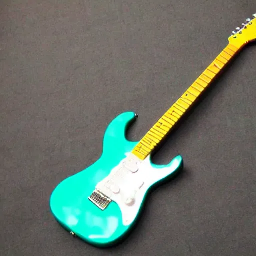 Prompt: an electric guitar entirely made out of slime