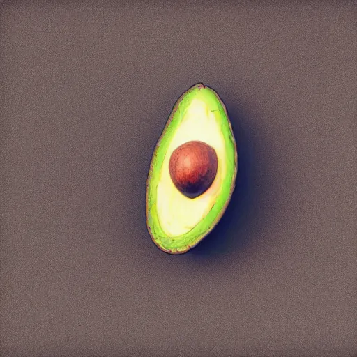 Prompt: textured photo of an avocado