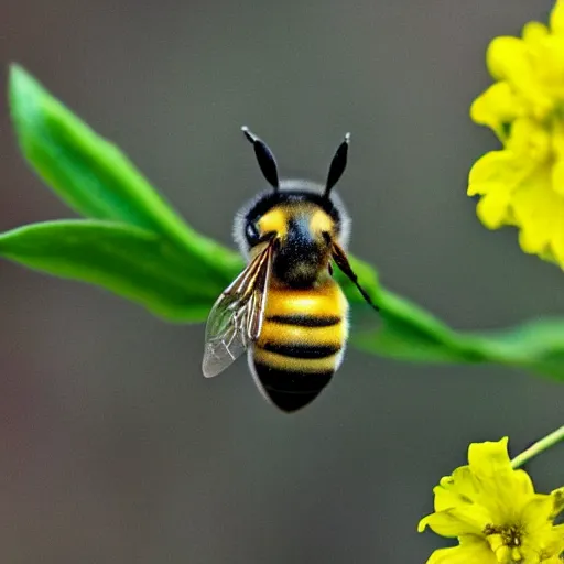 Image similar to photo of a bee that looks like a rabbit