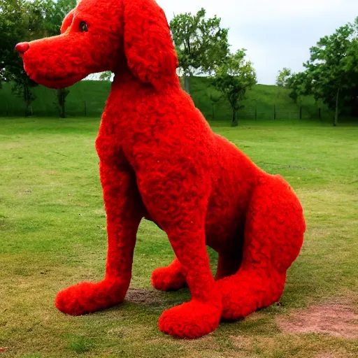 Prompt: a giant red dog