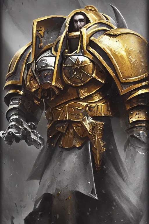 Image similar to armor portrait heros warhammer 4 0 k horus heresy fanart - the primarchs emperor by johannes helgeson animated with vfx concept artist & illustrator global illumination ray tracing hdr fanart arstation zbrush central hardmesh 8 k octane renderer comics stylized