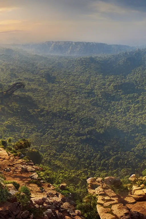 Prompt: ratanaba panoramic view, 8 k, hdr, great light, by greg rutkowski and annie leibowitz